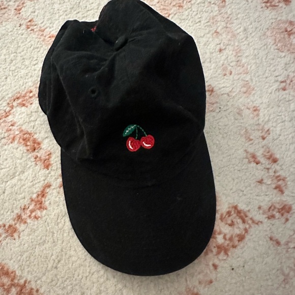 Brandy Melville Black Cherry Embroidered Hat - Picture 1 of 3